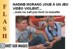 Morano dans Paris Match avec un jeu vidéo