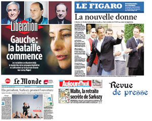 Les Unes de la presse