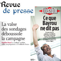 Bayrou à la Une de Libération