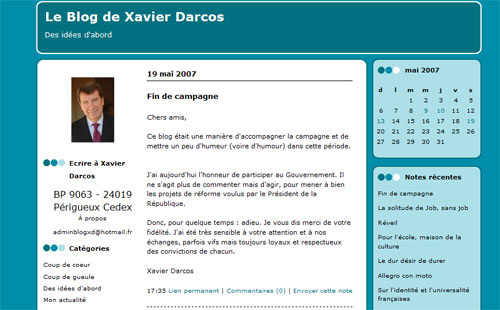 Blog de Xavier Darcos