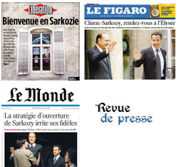 Les Unes de la presse