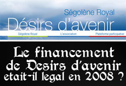 Financement illégal de Désirs d'avenir