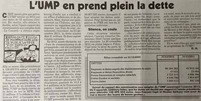 Dettes UMP Canard enchaîné