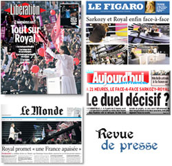 Les Unes de la presse