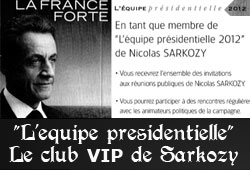 L'équipe présidentielle de Sarkozy