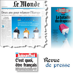 Les Unes de la presse