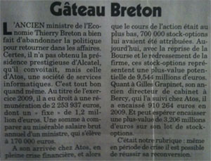 Le Canard enchaîné - Gâteau breton