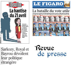 Les Unes de la presse