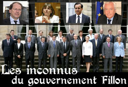 Les inconnus du gouvernement Fillon