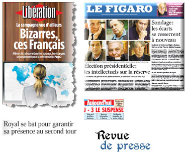 Les Unes de la presse