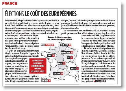 Le coût des Européennes