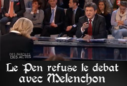 Le Pen et Mélenchon