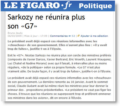 Le G7 de Sarkozy - Le Figaro