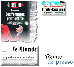 Les Unes de la presse