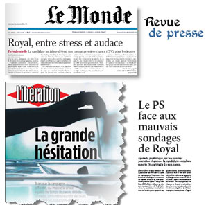 Les Unes de la presse