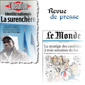 Les Unes de la presse