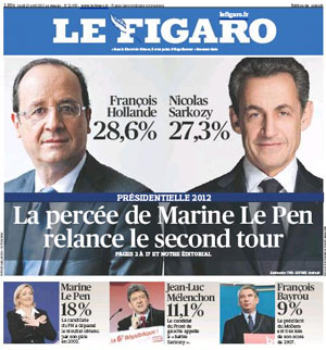 Le Figaro, 23 avril 2012