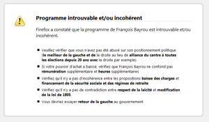 Le programme de Bayrou