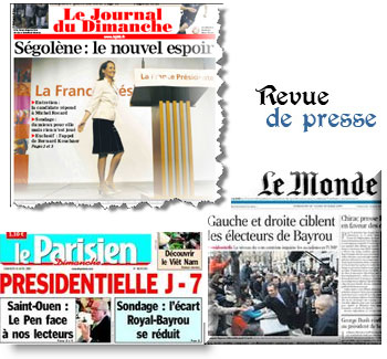 Les Unes de la presse