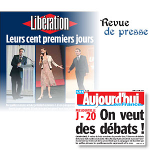 Les Unes de la presse