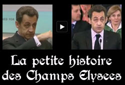 Sarkozy et les champs elysées