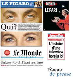 Les Unes de la presse