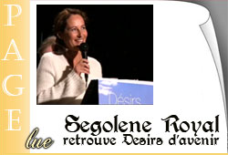 Ségolène Royal à l'Assemblée générale de Désirs d'avenir