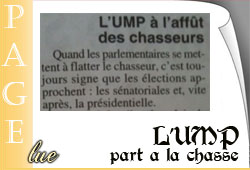 L'UMP chasse