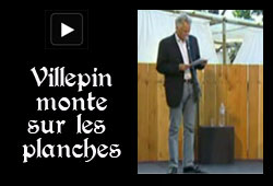 Villepin comédien