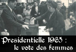 Vote des femmes à la présidentielle de 1965