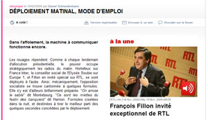 Fillon à la radio